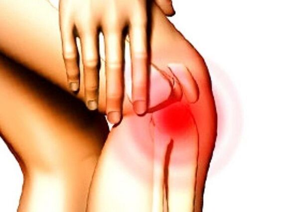 Throbbing pain in the knee caused by a meniscal tear